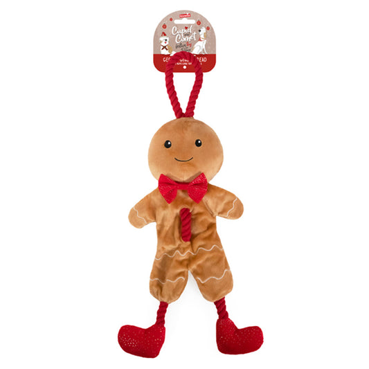 George gingerbread man dog toy