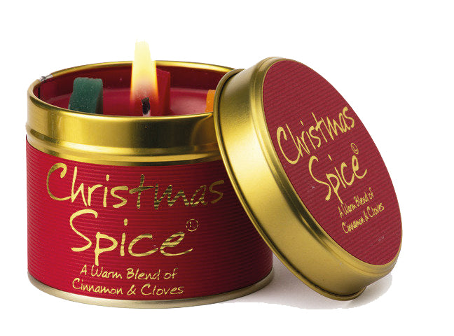 Christmas candle tin