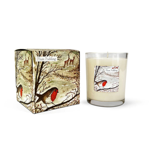 Robin plum pudding scented candles
