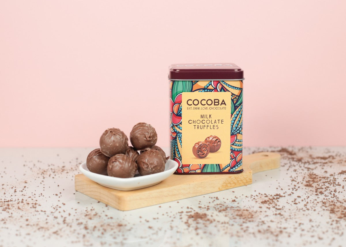 Milk chocolate truffles