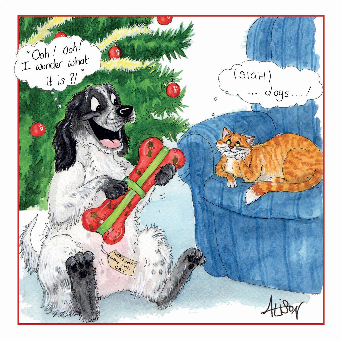 I wonder what it is! Christmas cards