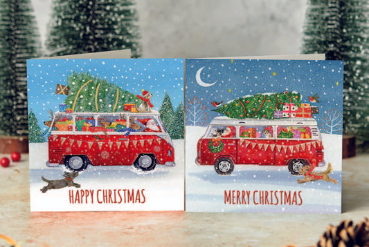 Christmas campers Christmas cards