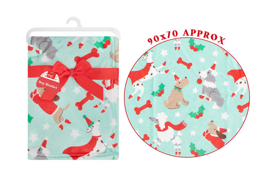 Supersoft festive dog blanket