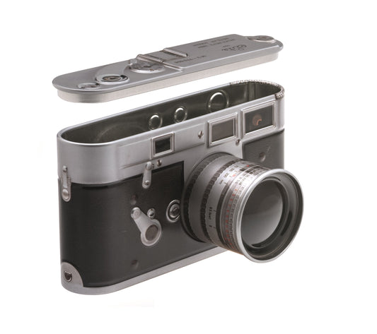Vintage camera tin with fudge