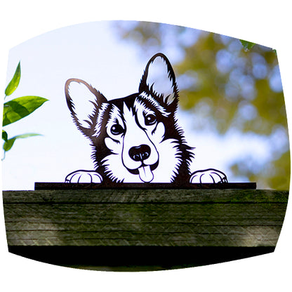 Fence decoration - German Shepherd dog