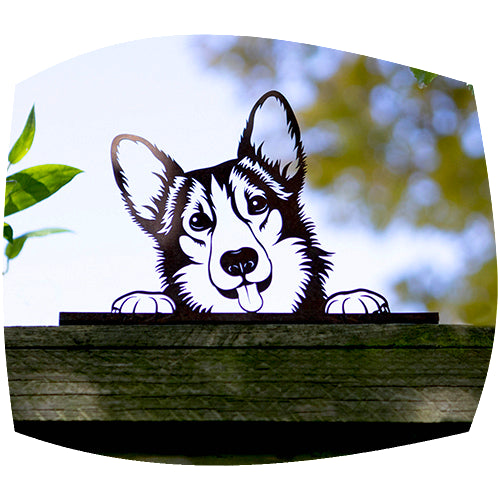 Fence decoration - German Shepherd dog