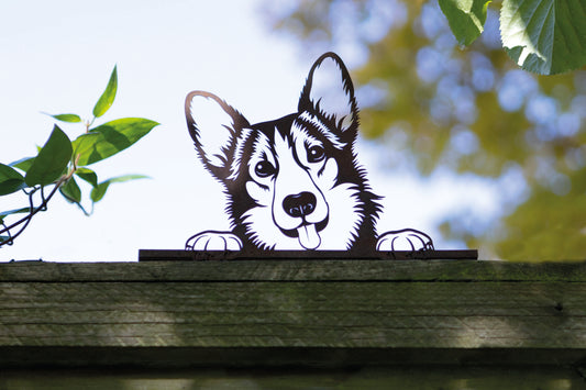 Fence decoration - German Shepherd dog