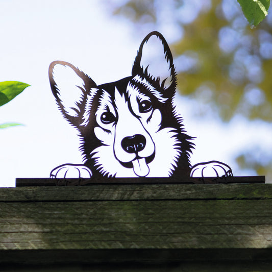 Fence decoration - German Shepherd dog