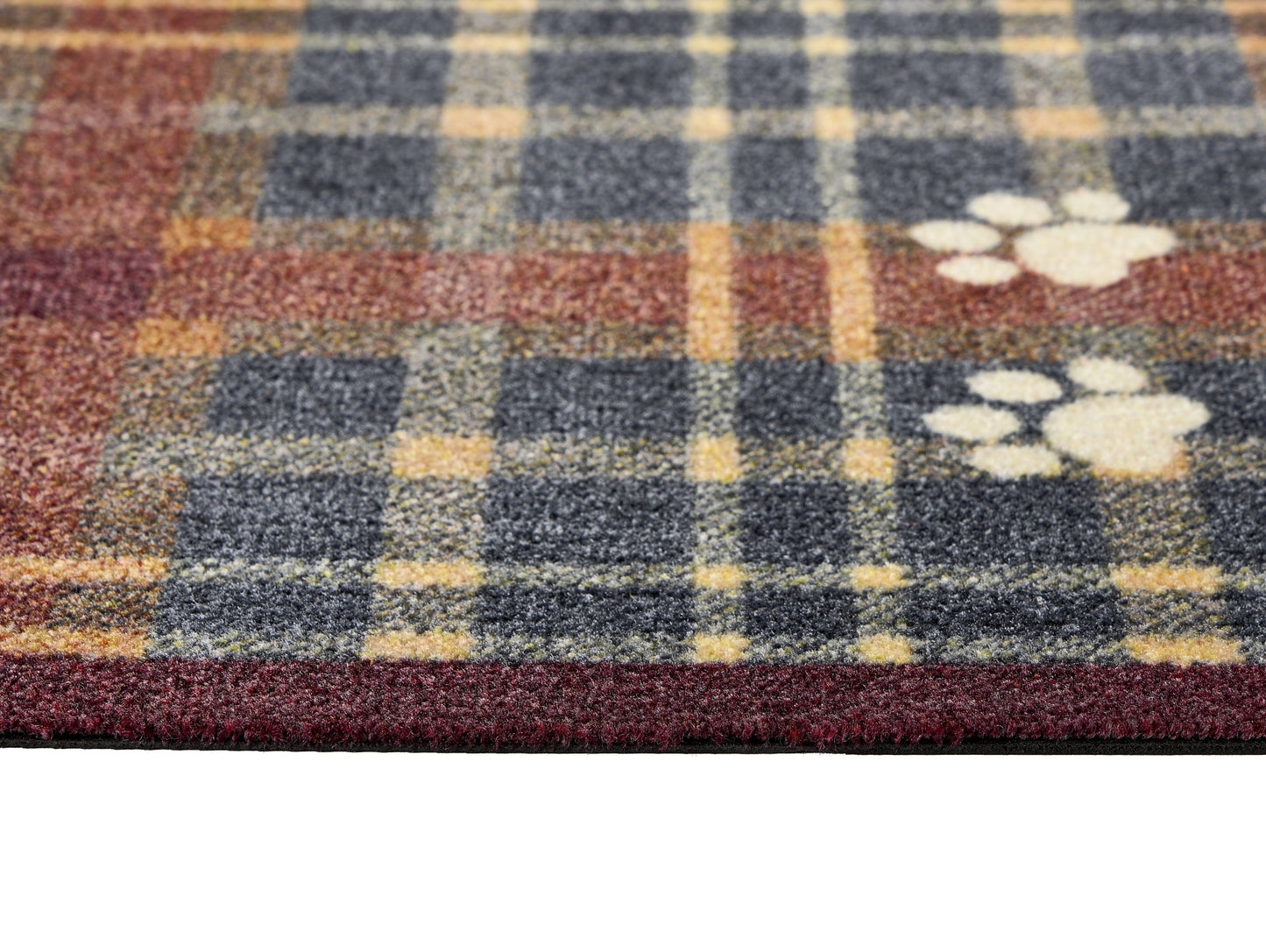 Tartan paws mat