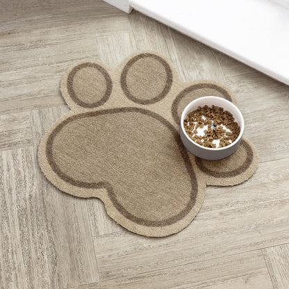 Paw-shaped mat