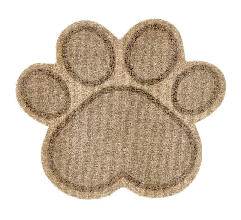 Paw-shaped mat
