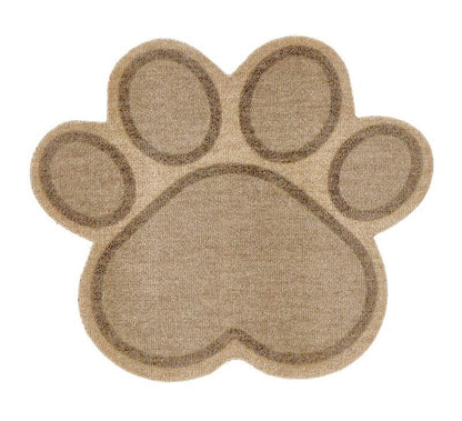 Paw-shaped mat