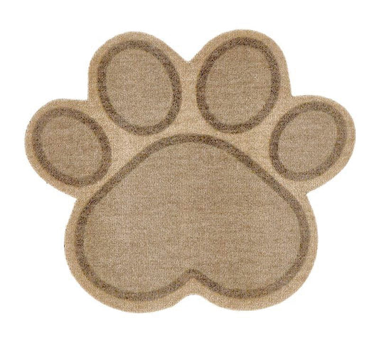 Paw-shaped mat