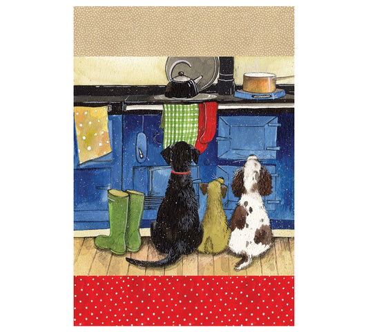 Hot dogs tea towel