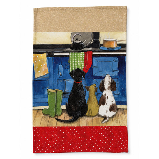 Hot dogs tea towel