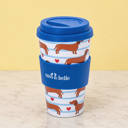 Sausage dog travel cup
