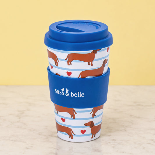 Sausage dog travel cup