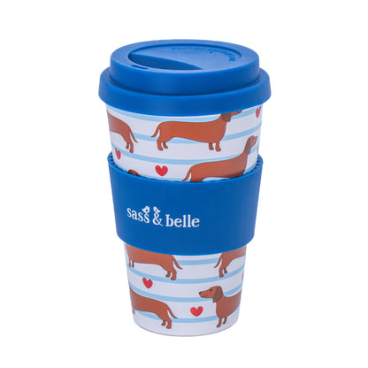 Sausage dog travel cup