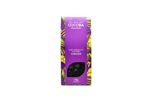 Dark chocolate covered ginger