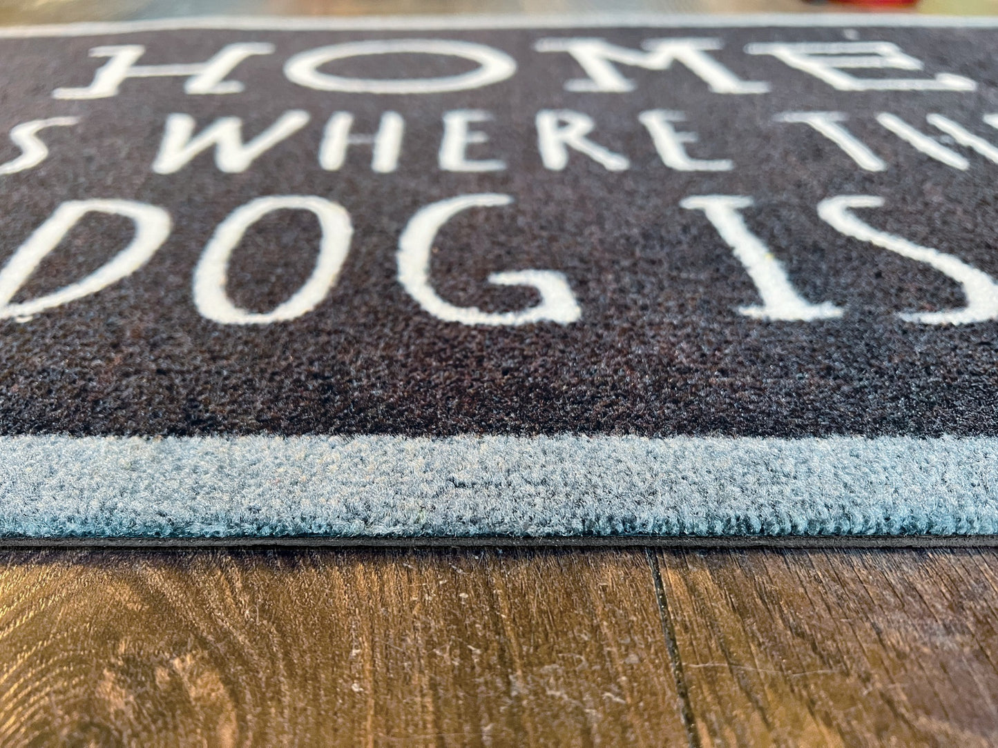 Home is where the dog is mat