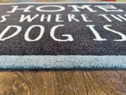 Home is where the dog is mat