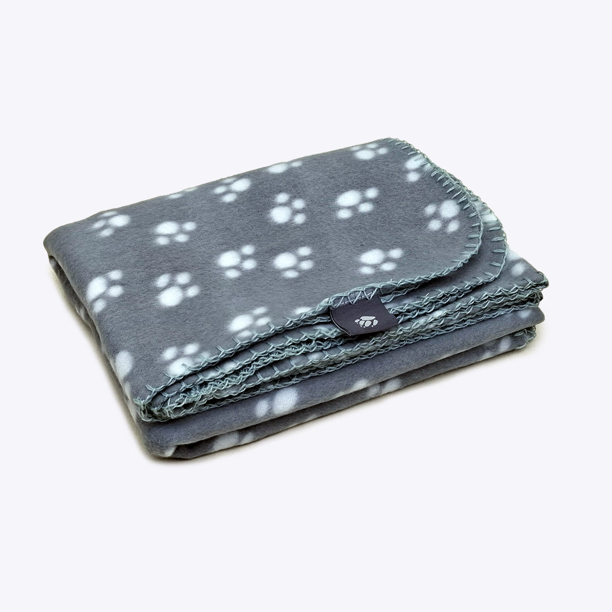 Fleece paw print blanket