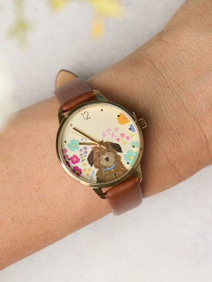 Floral dog watch