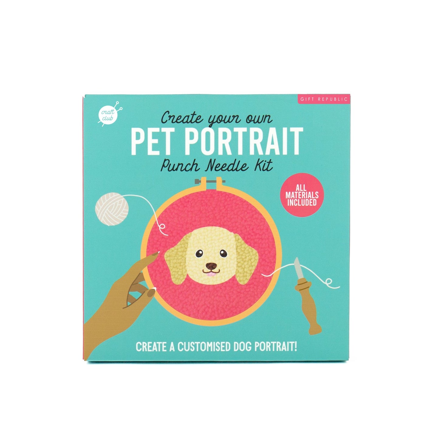 Dog punch needle kit