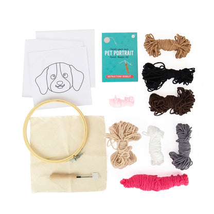 Dog punch needle kit