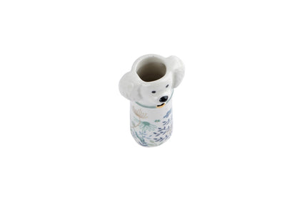 Puppy bud vase