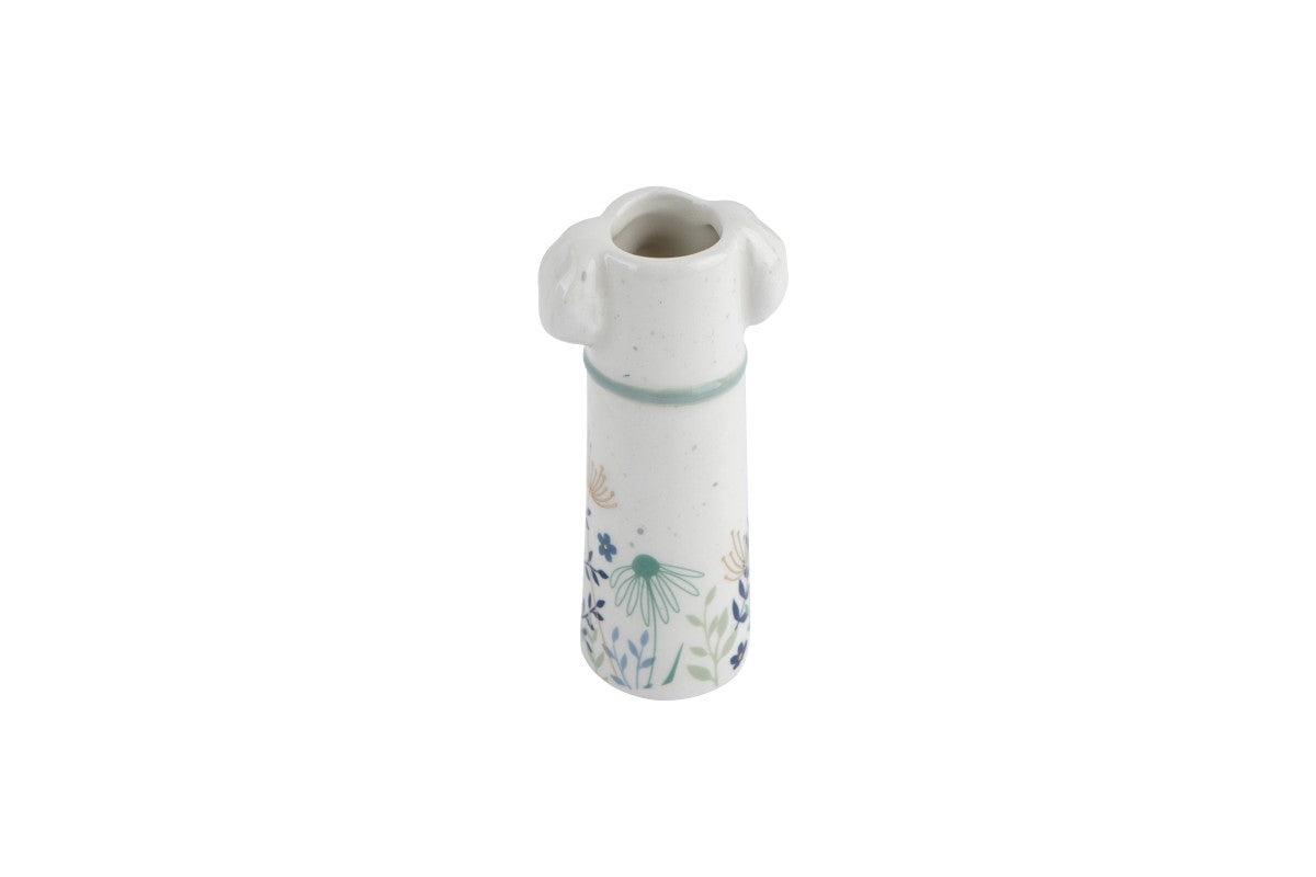 Puppy bud vase