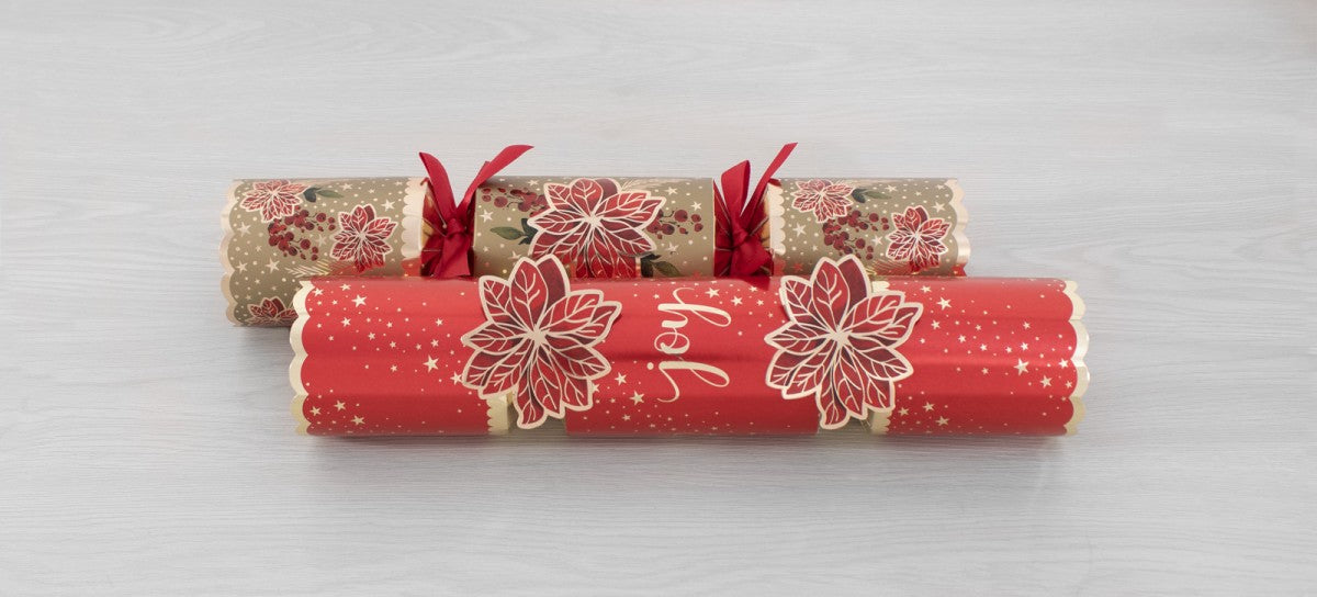 Poinsettia crackers