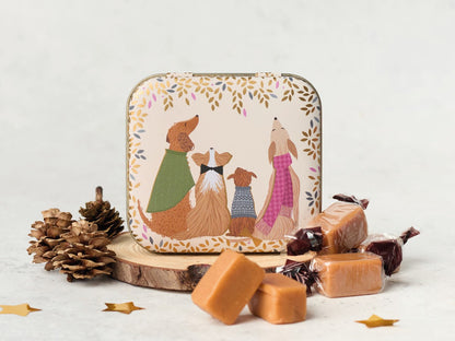 Sara Miller dapper dogs fudge tin