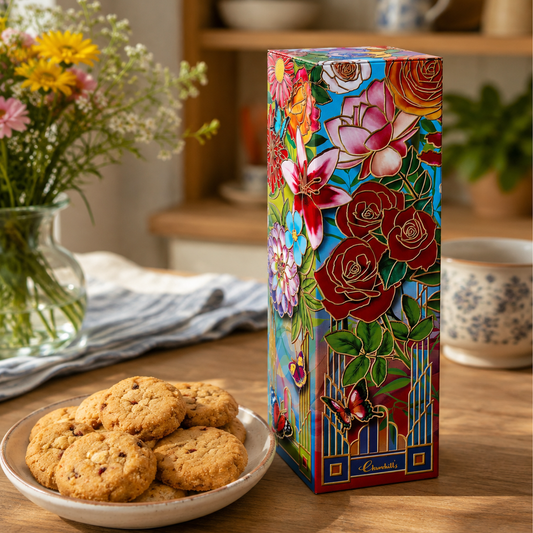 Secret garden biscuit tin