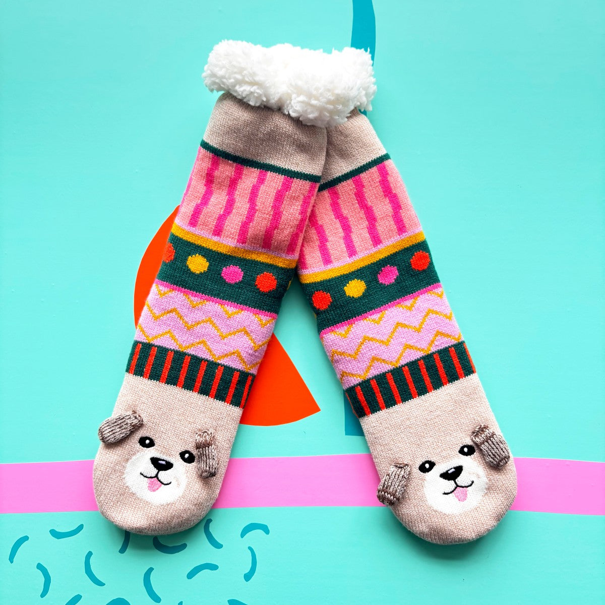 Dog house slipper socks