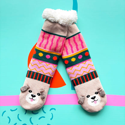 Dog house slipper socks