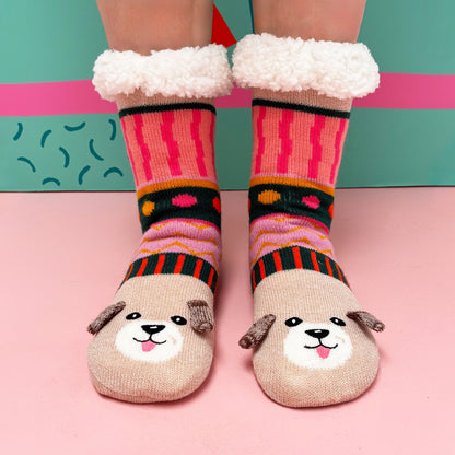 Dog house slipper socks