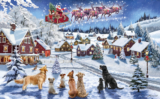 There goes Santa! Christmas cards