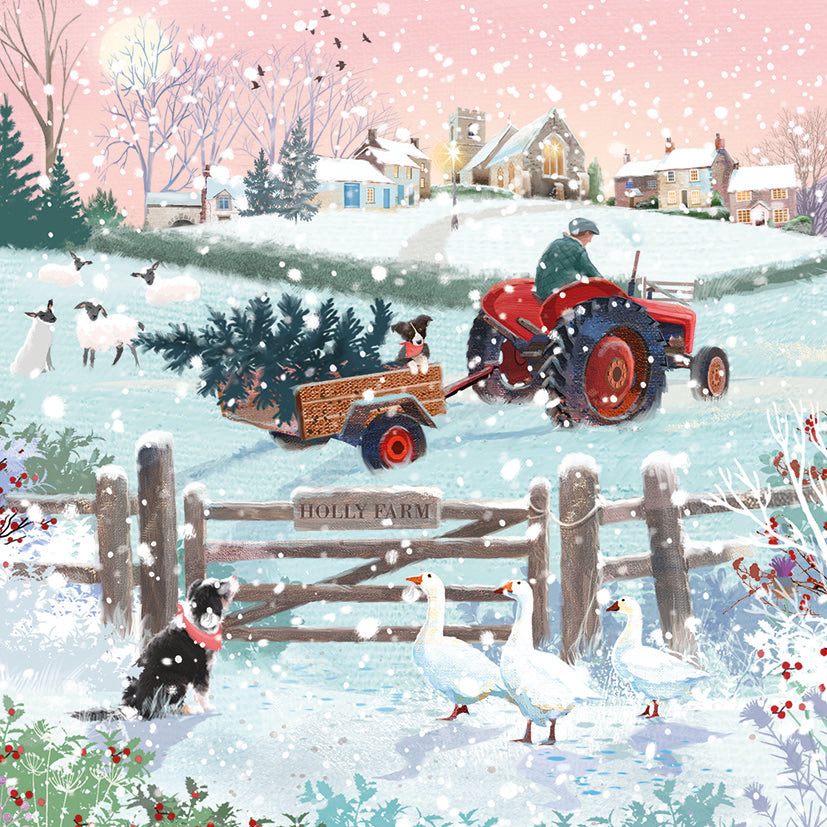 Christmas on holly farm Christmas cards
