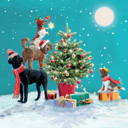 Festive Teamwork! Twin Pack Christmas cards