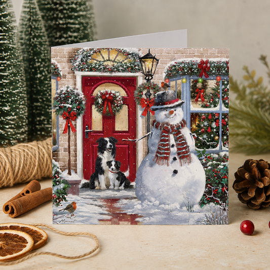 Snowman and his friends Christmas cards