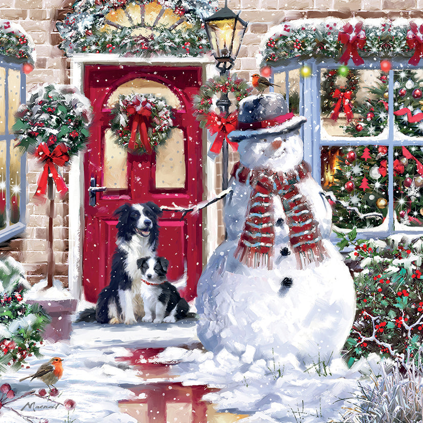 Snowman and his friends Christmas cards