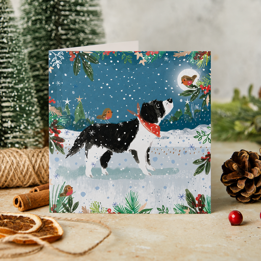 Moonlight meeting Christmas cards