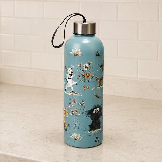 Cute dog insulated bottle