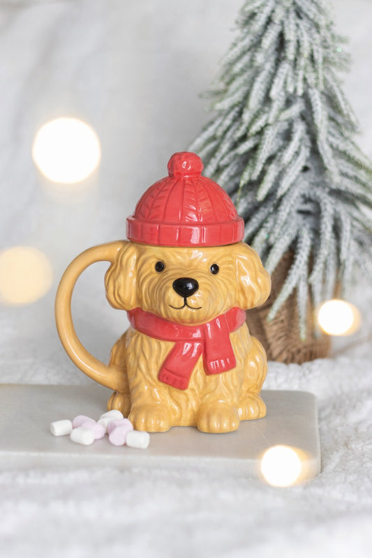 Winter puppy mug