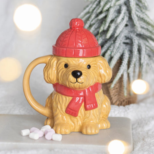 Winter puppy mug