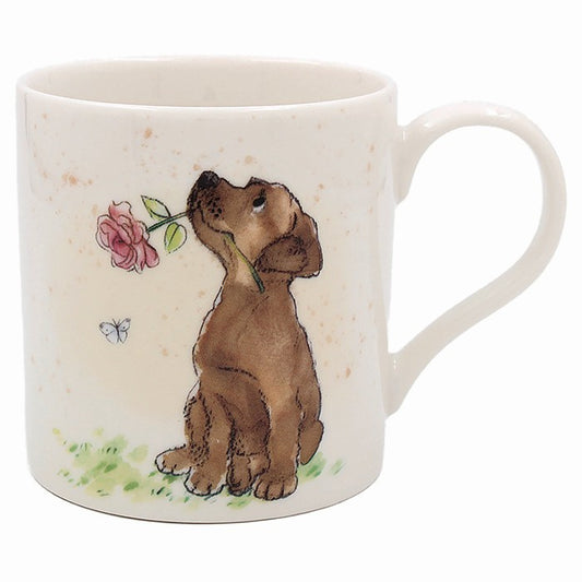 Flower pup mug