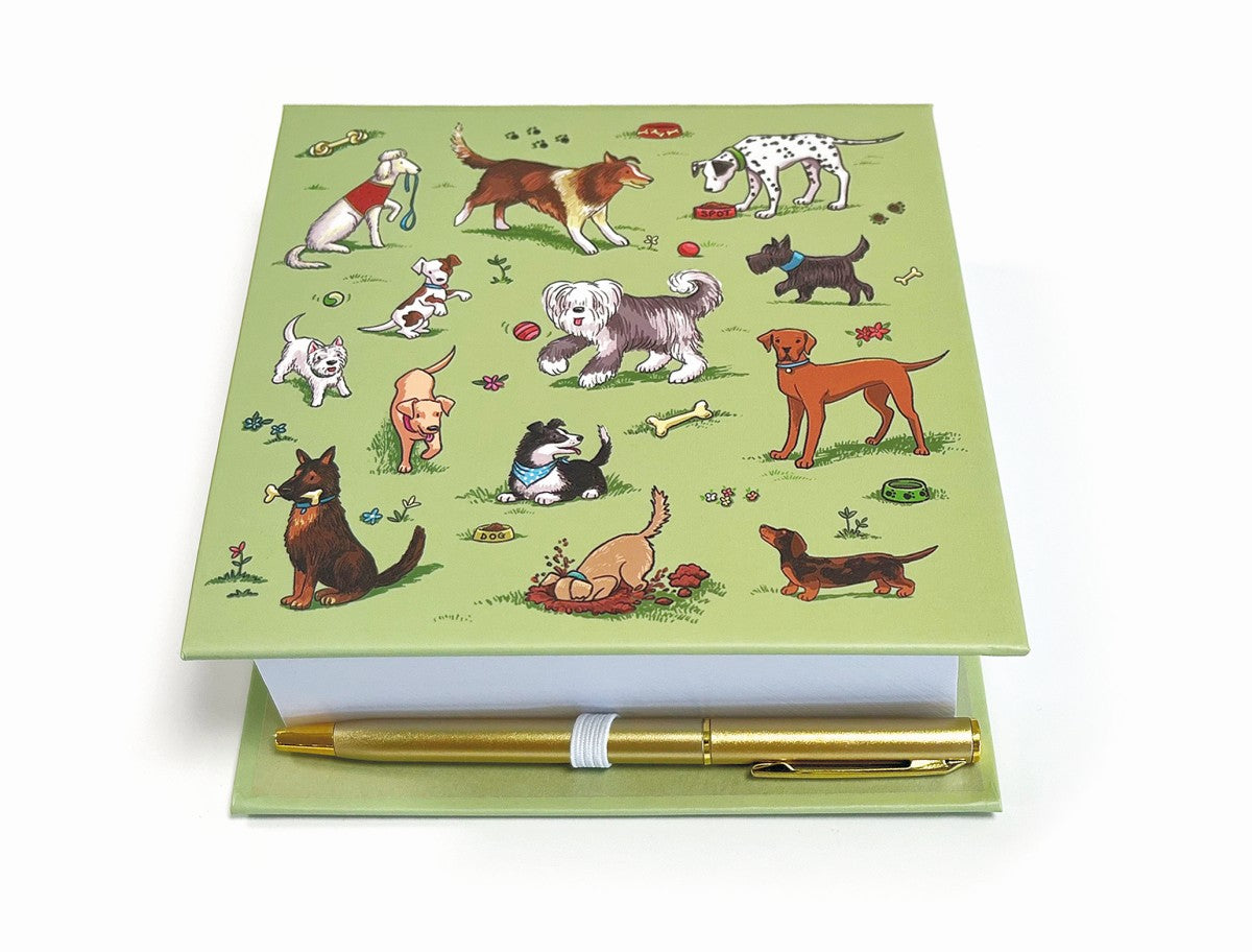 Hot dogs memo block with pen