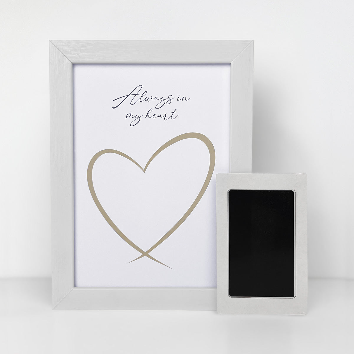 Framed paw print keepsake kit