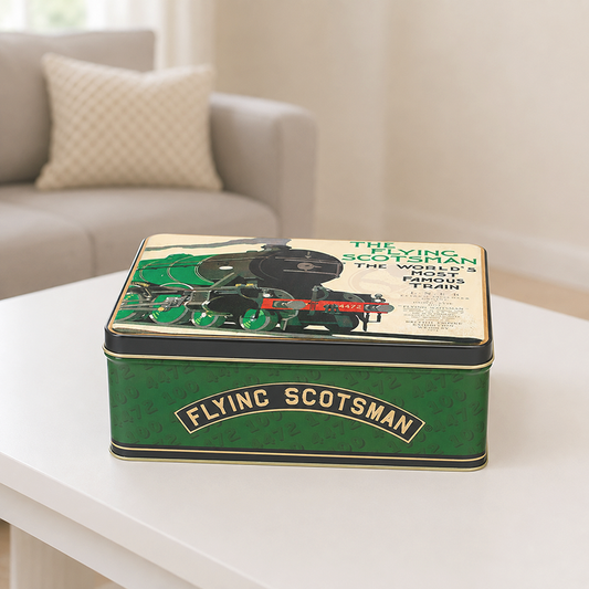 Flying Scotsman biscuit tin